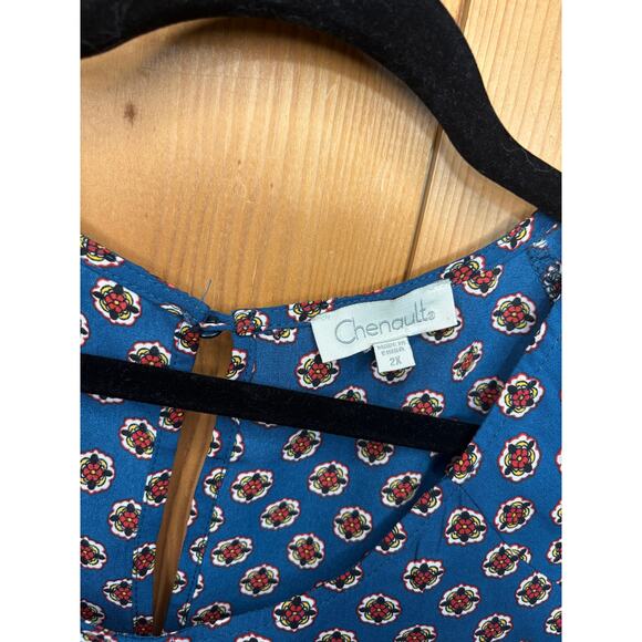 Chenault Women’s Blouse Top, Blue, Size 2XL, GUC - Picture 3 of 4